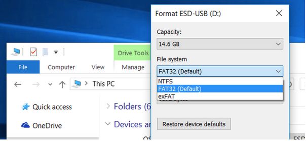 how to format usb drive fat32 mac